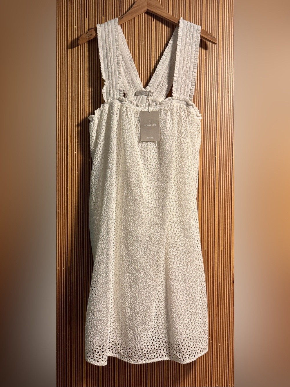 NWT Everlane White Eyelet Dress - Picture 4 of 11